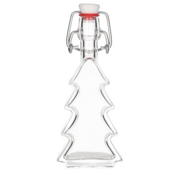 40 ml glazen fles in de vorm van een kerstboom, inclusief dop