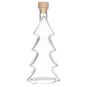 200 ml glazen fles in de vorm van een kerstboom, inclusief dop