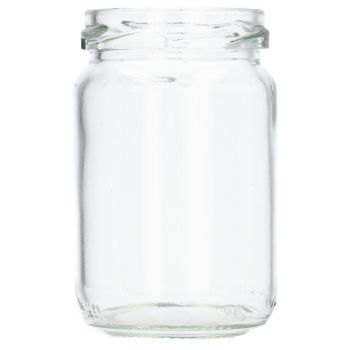 105 ml Twistoff jar round glass clear TO48, 100g
