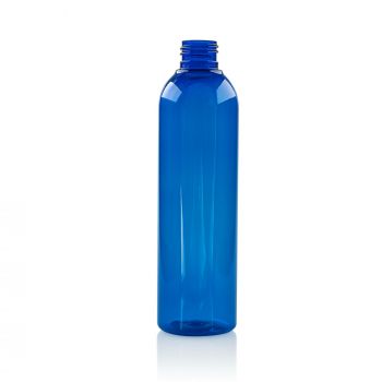 250 ml bottle Basic Round PET blue 24.410
