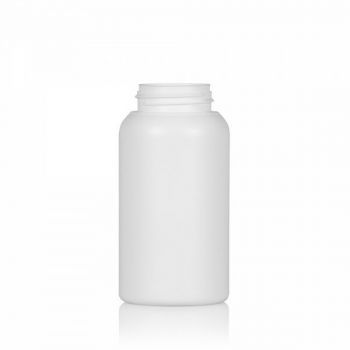 250 ml bottle Compact round HDPE white 567